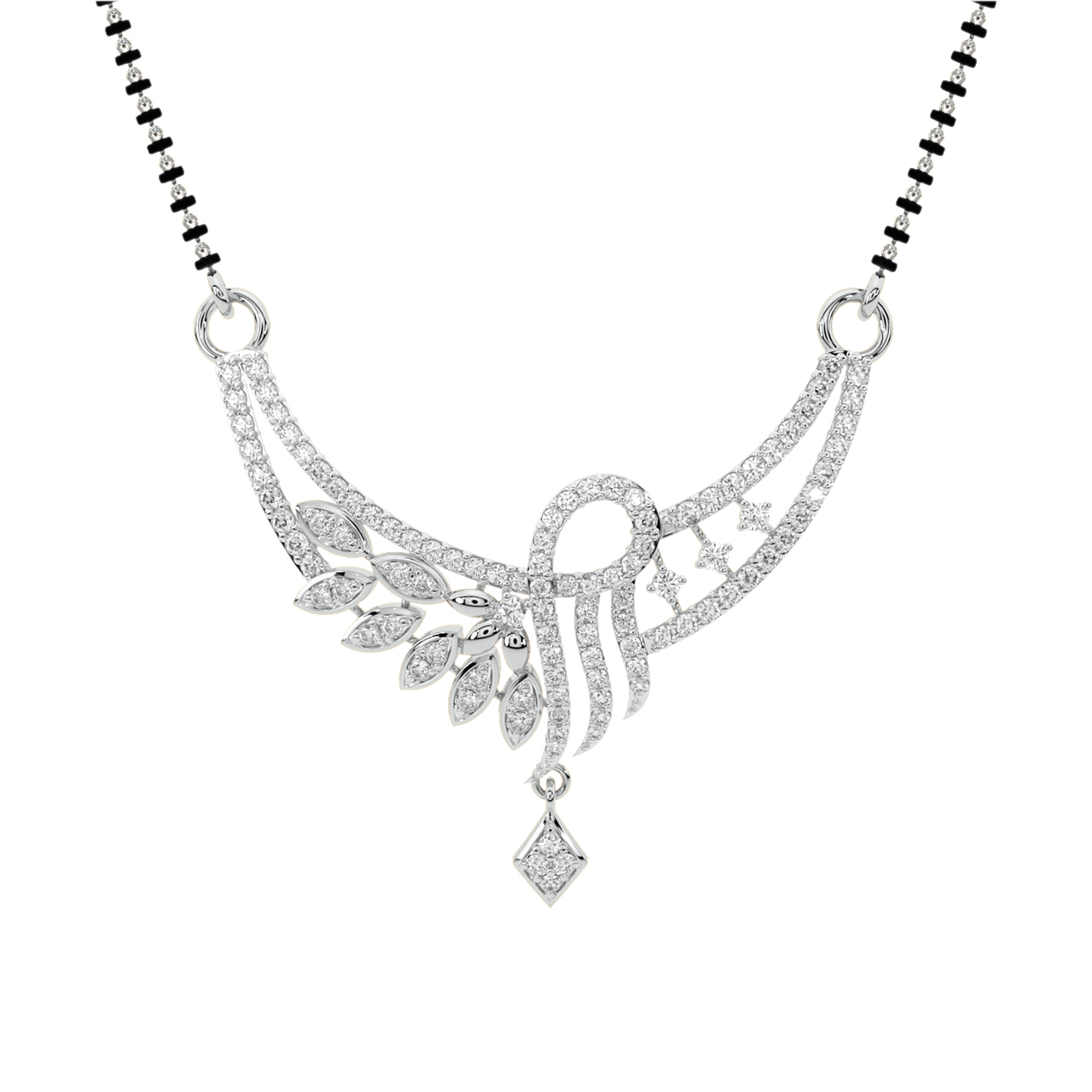 Duek Round Diamond Mangalsutra